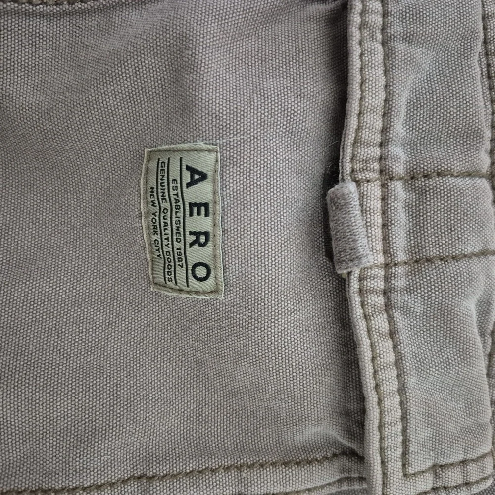 Aeropostale Pants Mens XS Brown Baggy Cargo drawstring‎ Outdoor Preppy